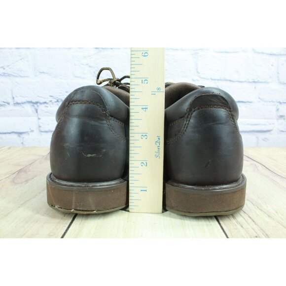 LL Bean Leather Stonington Oxford Shoes Plain Toe Water Resistant Size 13 M - Picture 6 of 9